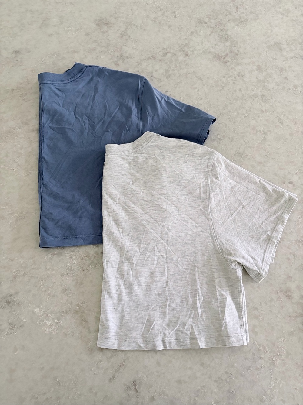 Lululemon All Yours Cropped Tee Bundle - Blue & Gray- Size 6